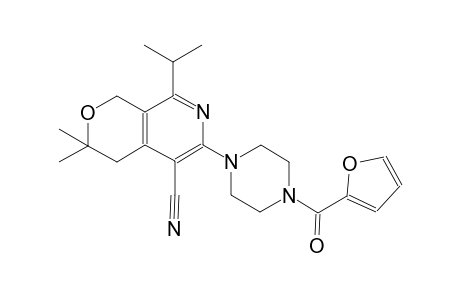 1H-pyrano[3,4-c]pyridine-5-carbonitrile, 6-[4-(2-furanylcarbonyl)-1-piperazinyl]-3,4-dihydro-3,3-dimethyl-8-(1-methylethyl)-