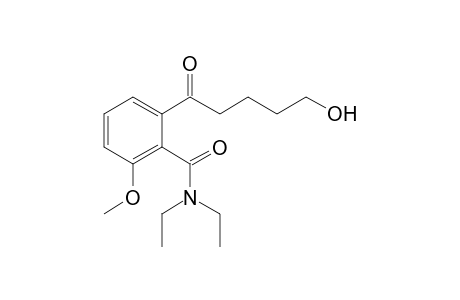 N,N-Diethyl-2-(5'-hydroxy-1'-oxopentyl)-6-methoxybenzamide