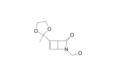 5-[1,1-(ETHYLENEDIOXY)-ETHYL]-2-HYDROXYMETHYL-3-OXO-2-AZABICYCLO-[2.2.0]-HEX-5-ENE
