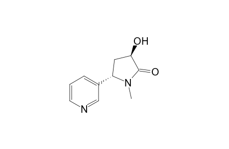 (3R,5S)-1-methyl-3-oxidanyl-5-pyridin-3-yl-pyrrolidin-2-one
