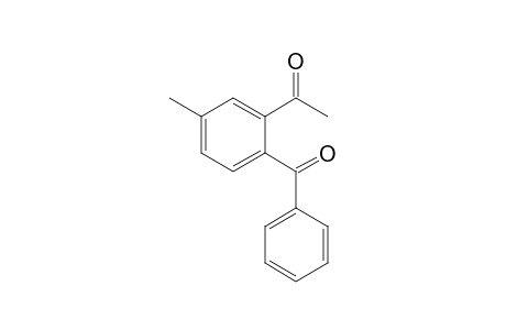 1-Benzoyl-2-acetyl-4-methylbenzene