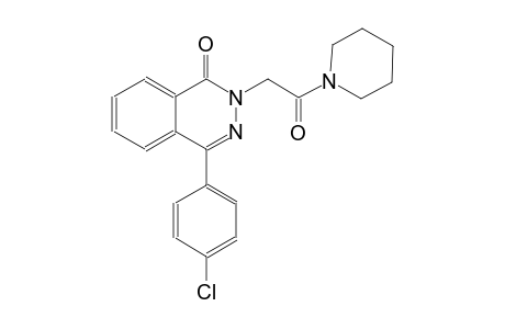 4-(4-chlorophenyl)-2-[2-oxo-2-(1-piperidinyl)ethyl]-1(2H)-phthalazinone