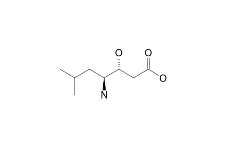 (3R,4S)-4-amino-3-hydroxy-6-methyl-enanthic acid