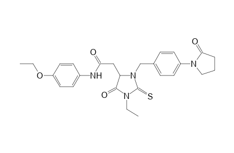 2-[1-ethyl-5-keto-3-[4-(2-ketopyrrolidino)benzyl]-2-thioxo-imidazolidin-4-yl]-N-p-phenetyl-acetamide
