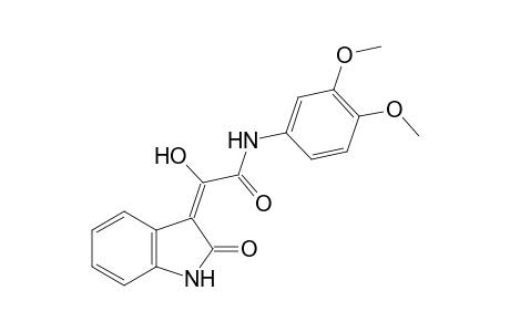 N-(3,4-dimethoxy-phenyl)-2-hydroxy-2-(2-oxo-1,2-dihydro-indol-3-ylidene)-acetamide