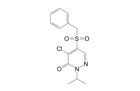 3(2H)-Pyridazinone, 4-chloro-2-(1-methylethyl)-5-[(phenylmethyl)sulfonyl]-