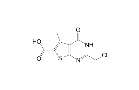 thieno[2,3-d]pyrimidine-6-carboxylic acid, 2-(chloromethyl)-3,4-dihydro-5-methyl-4-oxo-