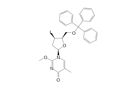 1-[2,3-DIDEOXY-3-IODO-5-O-TRITYL-beta-D-THREO-PENTOFURANOSYL)-2-METHOXY-5-METHYL-4(1H)-PYRIMIDINONE