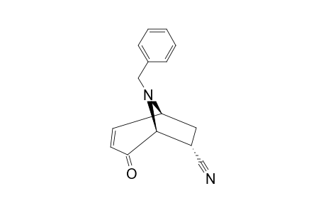 8-BENZYL-2-OXO-8-AZABICYCLO-[3.2.1]-OCT-3-ENE-7-ENDO-CARBONITRILE