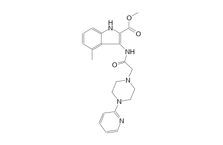 methyl 4-methyl-3-({[4-(2-pyridinyl)-1-piperazinyl]acetyl}amino)-1H-indole-2-carboxylate