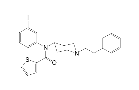 N-(3-Iodophenyl)-N-[1-(2-phenylethyl)piperidin-4-yl]thiophene-2-carboxamide
