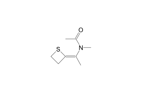 N-Methyl-N-[(Z)-1-(2-thietanylidene)ethyl]acetamide