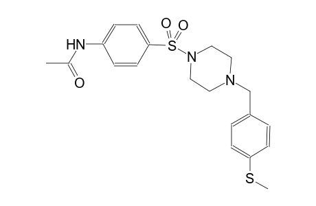 acetamide, N-[4-[[4-[[4-(methylthio)phenyl]methyl]-1-piperazinyl]sulfonyl]phenyl]-