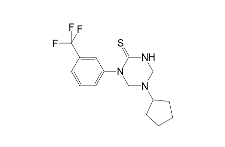 1,3,5-Triazine-2(1H)-thione, 5-cyclopentyltetrahydro-1-[3-(trifluoromethyl)phenyl]-
