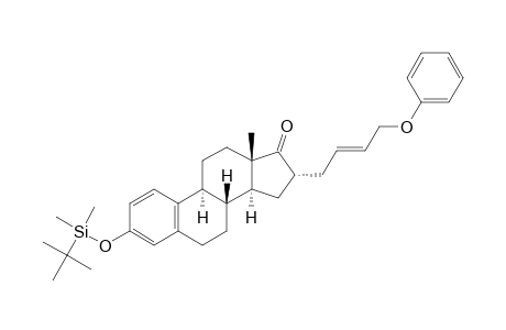 Estra-1,3,5(10)-trien-17-one, 3-[[(1,1-dimethylethyl)dimethylsilyl]o xy]-16-(4-phenoxy-2-butenyl)-, (16.alpha.)-