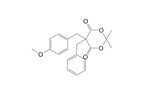 5-[(p-Methoxybenzyl)-5-benzyl-2,2-dimethyl-1,3-dioxacyclohexane-4,6-dione