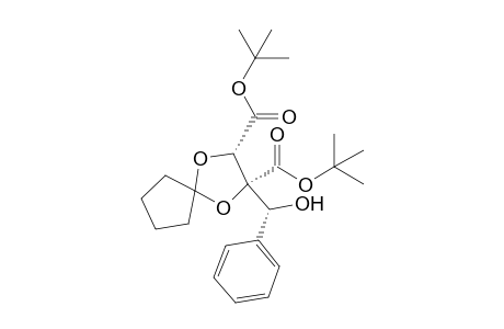 Di-tert-butyl (2R,3S)-2-(1-hydroxy-1-phenylmethyl)-1,4-dioxaspiro[4.4.]nonane-2,3-dicarboxylate