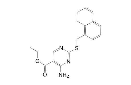ethyl 4-amino-2-[(1-naphthylmethyl)sulfanyl]-5-pyrimidinecarboxylate