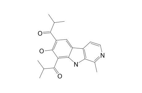 10,12-DIISOBUTYRYL-11-HYDROXY-3-METHYL-BETA-CARBOLINE