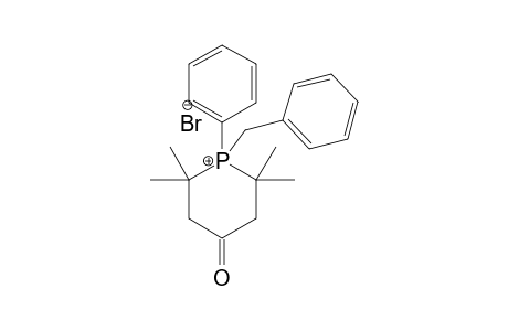 1-BENZYL-2,2,6,6-TETRAMETHYL-1-PHENYL-4-PHOSPHORINANONIUM-BROMIDE