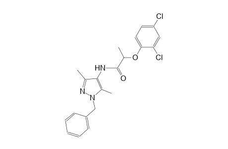 N-(1-benzyl-3,5-dimethyl-1H-pyrazol-4-yl)-2-(2,4-dichlorophenoxy)propanamide