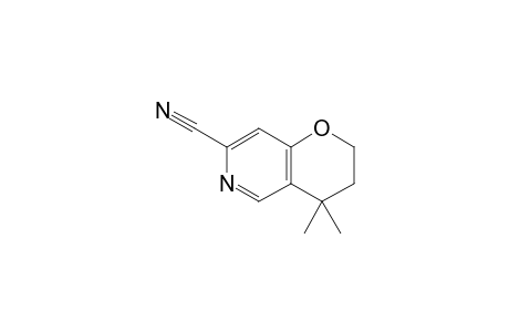 7-Cyano-4,4-dimethyl-3,4-dihydro-2H-pyrano[3,2-c]pyridine