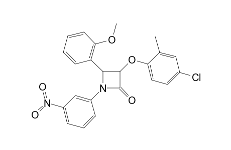 3-(4-Chloranyl-2-methyl-phenoxy)-4-(2-methoxyphenyl)-1-(3-nitrophenyl)azetidin-2-one