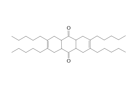 1,4,5,8,4a,8a,9a,10a-octahydro-2,3,6,7-tetra-n-anthraquinonepentyl-9,10-