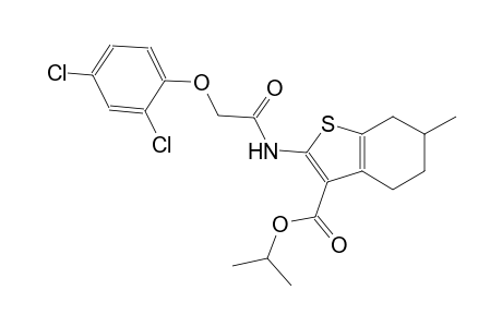isopropyl 2-{[(2,4-dichlorophenoxy)acetyl]amino}-6-methyl-4,5,6,7-tetrahydro-1-benzothiophene-3-carboxylate