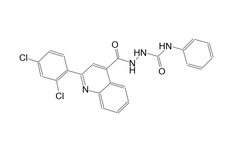 2-{[2-(2,4-dichlorophenyl)-4-quinolinyl]carbonyl}-N-phenylhydrazinecarboxamide
