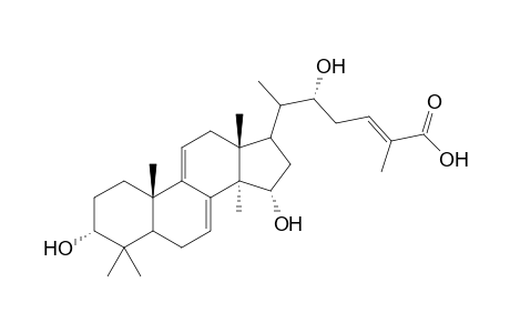 3.alpha.,15.alpha.,22.alpha.-Trihydroxylanosta-7,9(11),24-trien-26-oic Acid