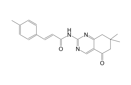 2-propenamide, 3-(4-methylphenyl)-N-(5,6,7,8-tetrahydro-7,7-dimethyl-5-oxo-2-quinazolinyl)-, (2E)-