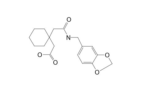 2-[1-[2-(1,3-Benzodioxol-5-ylmethylamino)-2-oxidanylidene-ethyl]cyclohexyl]ethanoic acid