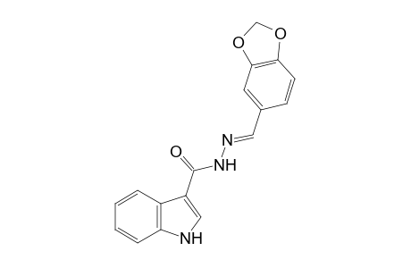 indole-3-carboxylic acid, piperonylidenehydrazide
