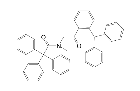 Benzeneacetamide, N-[2-[2-(diphenylmethyl)phenyl]-2-oxoethyl]-N-methyl-.alpha.,.alpha.- diphenyl-