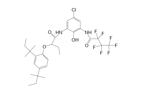 Butanamide, N-[3-[[2-[2,4-bis(1,1-dimethylpropyl)phenoxy]-1-oxobutyl]amino]-5-chloro-2-hydroxyphenyl]-2,2,3,3,4,4,4-heptafluoro-