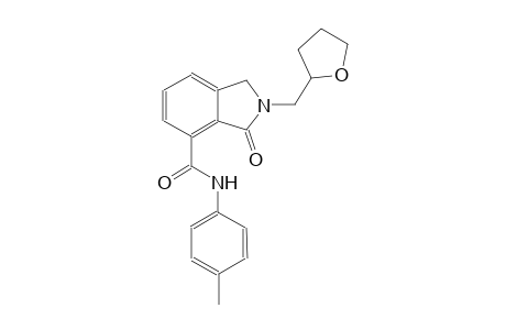 1H-isoindole-4-carboxamide, 2,3-dihydro-N-(4-methylphenyl)-3-oxo-2-[(tetrahydro-2-furanyl)methyl]-