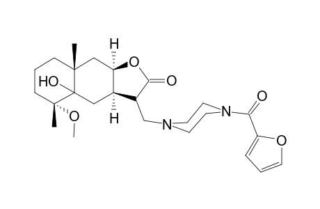 (3aR,5R,8aR,9aR)-3-[[4-(2-furoyl)piperazino]methyl]-4a-hydroxy-5-methoxy-5,8a-dimethyl-3,3a,4,6,7,8,9,9a-octahydrobenzo[f]benzofuran-2-one