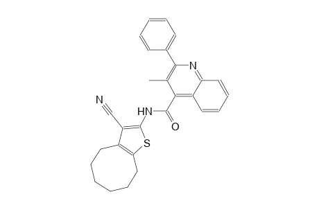 N-(3-cyano-4,5,6,7,8,9-hexahydrocycloocta[b]thien-2-yl)-3-methyl-2-phenyl-4-quinolinecarboxamide