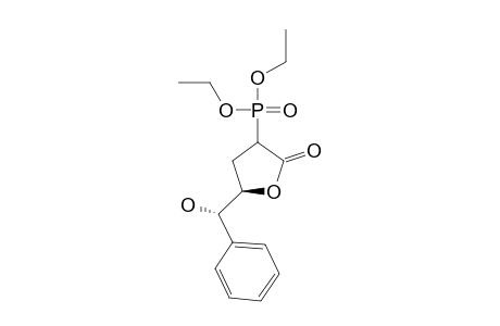 DIETHYL-(5R*,1'S*)-5-(1'-HYDROXYPHENYLMETHYL)-2-OXOTETRAHYDROFURAN-3-YL-PHOSPHONATE;MAJOR-DIASTEREOISOMER