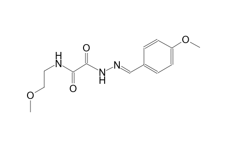 2-[(2E)-2-(4-methoxybenzylidene)hydrazino]-N-(2-methoxyethyl)-2-oxoacetamide
