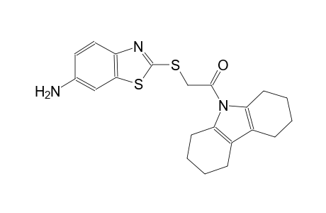 2-{[2-(1,2,3,4,5,6,7,8-octahydro-9H-carbazol-9-yl)-2-oxoethyl]sulfanyl}-1,3-benzothiazol-6-amine