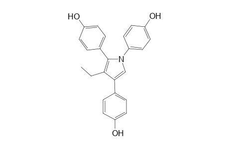 3-Ethyl-1,2,4-tris(4-hydroxyphenyl)-1H-pyrrole