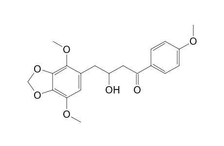 4-(4,7-Dimethoxy-1,3-benzodioxol-5-yl)-3-hydroxy-1-(4-methoxyphenyl)-1-butanone