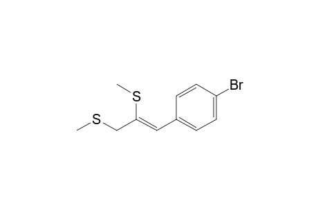 1-(4-Bromophenyl)-2,3-bis(methylthio)propene