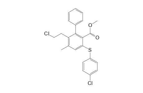 Methyl 4-methyl-5-(2-chloroethyl)-2-(4-chlorophenylsulfanyl)-6-phenylbenzoate