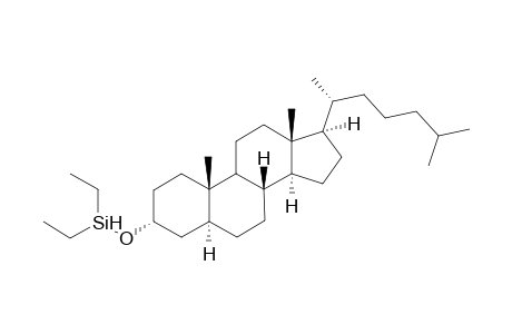 Diethylsilyl ether 5.alpha.-cholestane-3.alpha.-ol