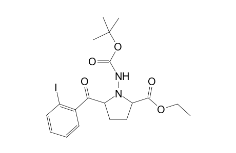 Ethyl 1-{[2'-(t-butoxy)carbonyl]amino-5-(iodobenzoyl)pyrrolidine}-2-carboxylate
