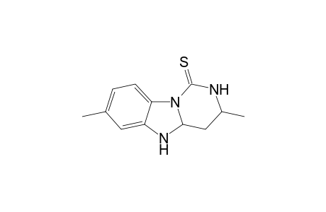 3,4,4a,5-Tetrahydra-3,7-dimethylpyrimido[1,6-a]benzimidazol-1(2H)thione