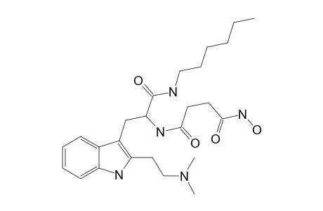 N'1-{2-[2-(dimethylaminoethyl)-1H-indol-3-yl]-1-(hexylcarbamoyl)ethyl}-N'4-hydroxysuccinamide